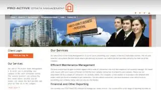 Pro Active Strata Management - Website Preview
