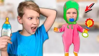 Веня КАК НЯНЯ для Сени. Кто стал МАЛЯВКОЙ? СЕНЯ хочет быть МАЛЫШОМ!