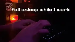 ASMR keyboard sounds / typing / dark screen / no talking