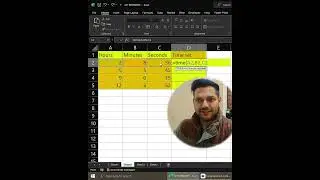 Excel Time Formula ⏰ | Time Calculation Easy Trick #Shorts