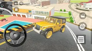😱Goldan Thar vs mega ramp challenge🥰💥 Indian Theft Auto simulator game💥