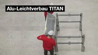 Verbau System Alu Verbau: Aufbau im Zeitraffer Alu-Leichtverbau GIGANT