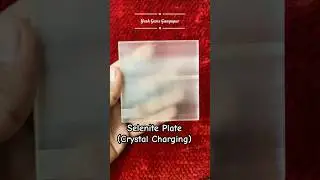 Selenite Crystal Charging Plate #viralshorts #youtube #selenite #plate #chargingplate #crystal #new