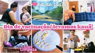 Vlog: Dia de vacina 💉/ cuscuz com leite/ muita roupa pra lavar 🧼 #videoviral #donadecasablogueira 