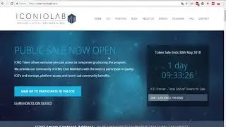 Iconiq Lab Public ICO -  Few more Hours Remaining