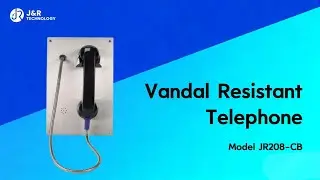 Vandal-proof Telephone JR208-CB with HD noise-cancelling calls and pickup auto dialing