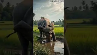 Pregnant Elephant Was Saved from a Muddy Disaster. #humanity #elephantrescue #elephant #wildlife