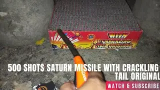 500 SHOTS SATURN MISSILE ORIGINAL CRACKLING WITH TAIL BY GLK FIREWORKS