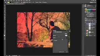 Photoshop CS6  nice dramatic color effect fast show