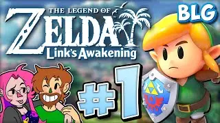 Lets Play Links Awakening Switch (BLIND) - Part 1 - Welcome to Koholint