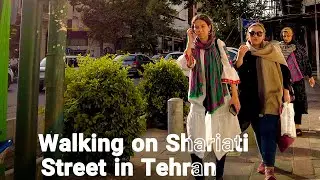 Iran - Walking on Shariati Street Tehran - Iran 4k