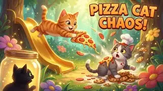 🐱🍕 Adorable Kitten Food Fight | Funny Cat Animation Story