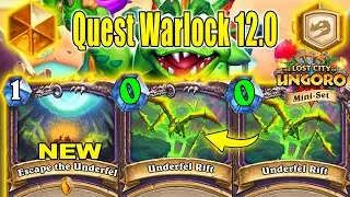 71% Winrate Double Quest Warlock 12.0 Deck After Mini-Set At The Lost City of Un'Goro | Hearthstone