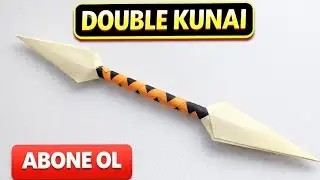 Kağıttan Ninja Silahı: Double Kunai | Paper Ninja Weapon Craft