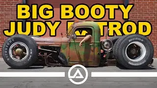 Laying Frame in a 1948 International KB5 Dump Truck Named Big Booty Judy