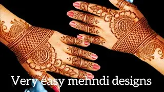 5 minutes me mehndi lagana sikhe || easy mehndi designs for back hand 👆