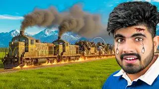 PULLING OVERLOADED TRAIN WITH 2 ENGINES