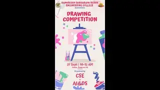 #rsrec- #CSE & #AI&DS conducted #drawingcompetition on  27.9.24 behalf of #WorldHeartDay on 29.9.24