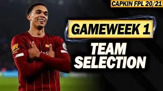 FPL GW1 - TEAM SELECTION DRAFT - Fantasy Football Transfers and Plans - FPL TIPS 20/21