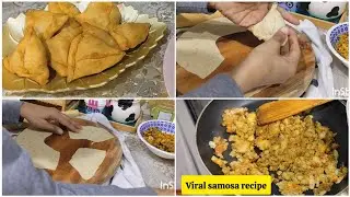 Viral mini samosa recipe/quick and easy way to make samosa/iftari item