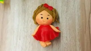 Cute Little Doll Making with Homemade Clay | Easy Clay Doll Tutorial | DIY Miniature Doll