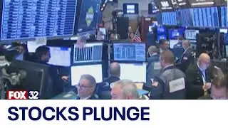 Economic fears send U.S. stocks plunging