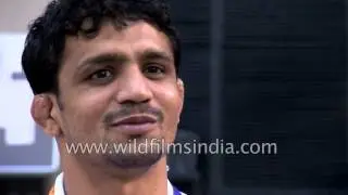Ravinder Singh Sangwan competes with international wrestlers in Delhi
