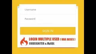 DEMO Tutorial Membuat Login Multi Level User dengan Codeigniter