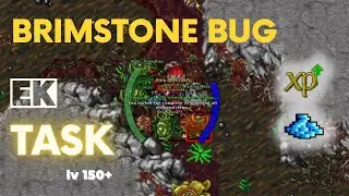 🐛 Projeto LinkedTask - Ca&ccedil;ando BRIMSTONE BUG em ZAO FARMINE! 💥 XP e Profit Insano |#rubinot #tibia
