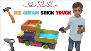 ICE CREAM STICK TRUCK 🚛🚒.