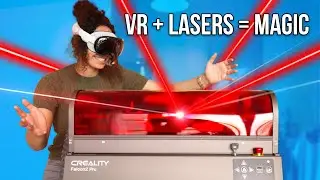 Trying Laser Cutting Using VR!! Creality Falcon2 Pro