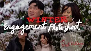 NYC Snow Engagement Photos