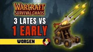 Una jugada muy GREEDY sale bien?? | Warcraft 3 Survival Chaos (WORGEN)