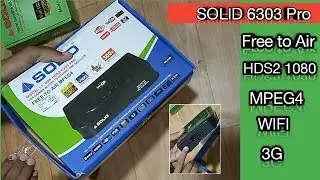 Solid 6303 Pro Brand New Settop box Un-boxing 1st time on YouTube