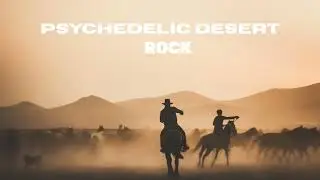 Psychedelic Desert Rock – Lone Walker in the Golden Desert | Cosmic Focus