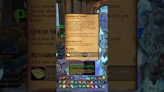 Remember to upgrade your DISC belt via the quest Gathering an Upgrade #worldofwarcraft #warcraft