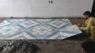 Tile work room floor