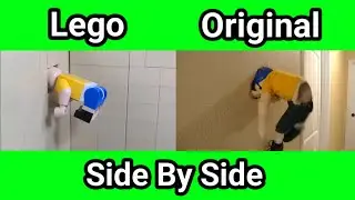 SML Movie vs SML Lego: Jeffy Breaks His Helmet! (Side By Side)