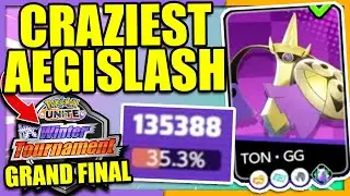 Insane Japanese Player deals 135.000 Damage on Aegislash in a big GRAND FINAL!! | Pokemon Unite