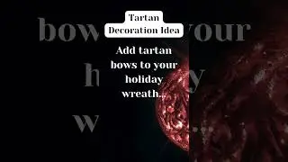 Festive Flair:a=Add Tartan Bows to Your Holiday Wreath #christmas #christmasdecor #christmasdiy