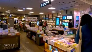 [4K Walk] Seoul's largest bookstore 'Gwanghwamun Kyobo' and the relaxing stream 'Cheonggyecheon'