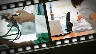 Montage Of Sick People. Stock Footage