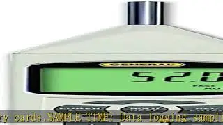 General Tools DSM403SD Sound Level Meter with Data Logging SD Card, Class 1 Sound