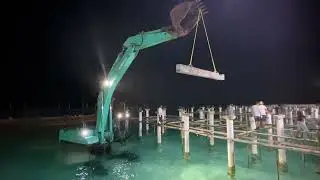SK310 LC Lagoon Construction heavy machinery #SK310 LC Marine Excavator #maldives