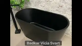 Badkar Vicia Svart