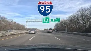 ⁴ᴷ⁶⁰ Driving Interstate 95 from Attleboro, MA to Mansfield, MA