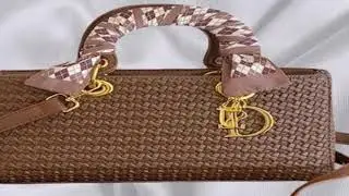 2025 Advanced silk scarf woven Princess Handbag hand bill shoulder oblique cross-trend women's bag b