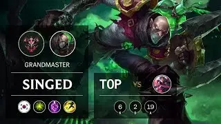 Singed Top vs Irelia - KR Grandmaster Patch 10.1