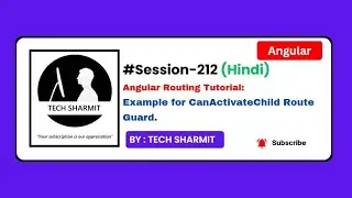 CanActivateChild Route Guard Example in Angular | Angular tutorial in Hindi (Session-212)