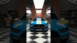 restoring a severely damaged Grabber Blue Ford Mustang Shelby GT500 #restomod #fordstreetrod